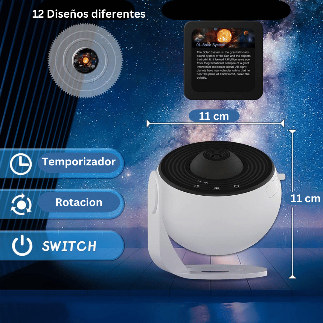 🔮Proyector de galaxia HIPERREALISTA | ✨Dale vida a tu noche con un cielo estrellado