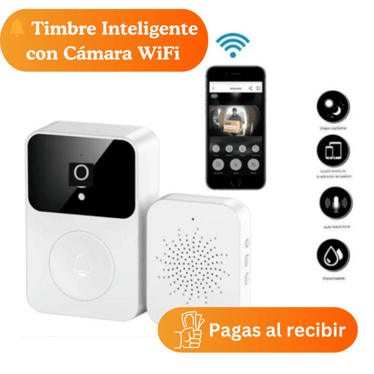 🔔 Timbre Inteligente con Cámara WiFi – Seguridad en tu Celular en Tiempo Real