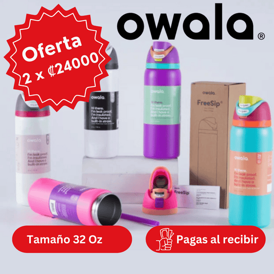 OWALA 32 Onzas - La botella Viral. Tecnología, diseño y comodidad en una sola botella