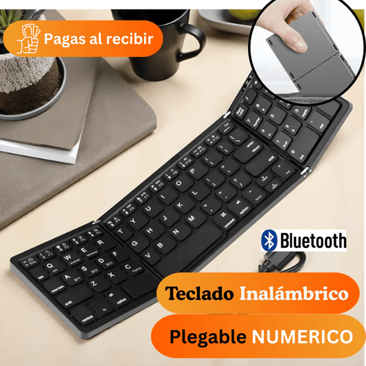 Teclado Inalámbrico Plegable: ALFA NUMERICO
