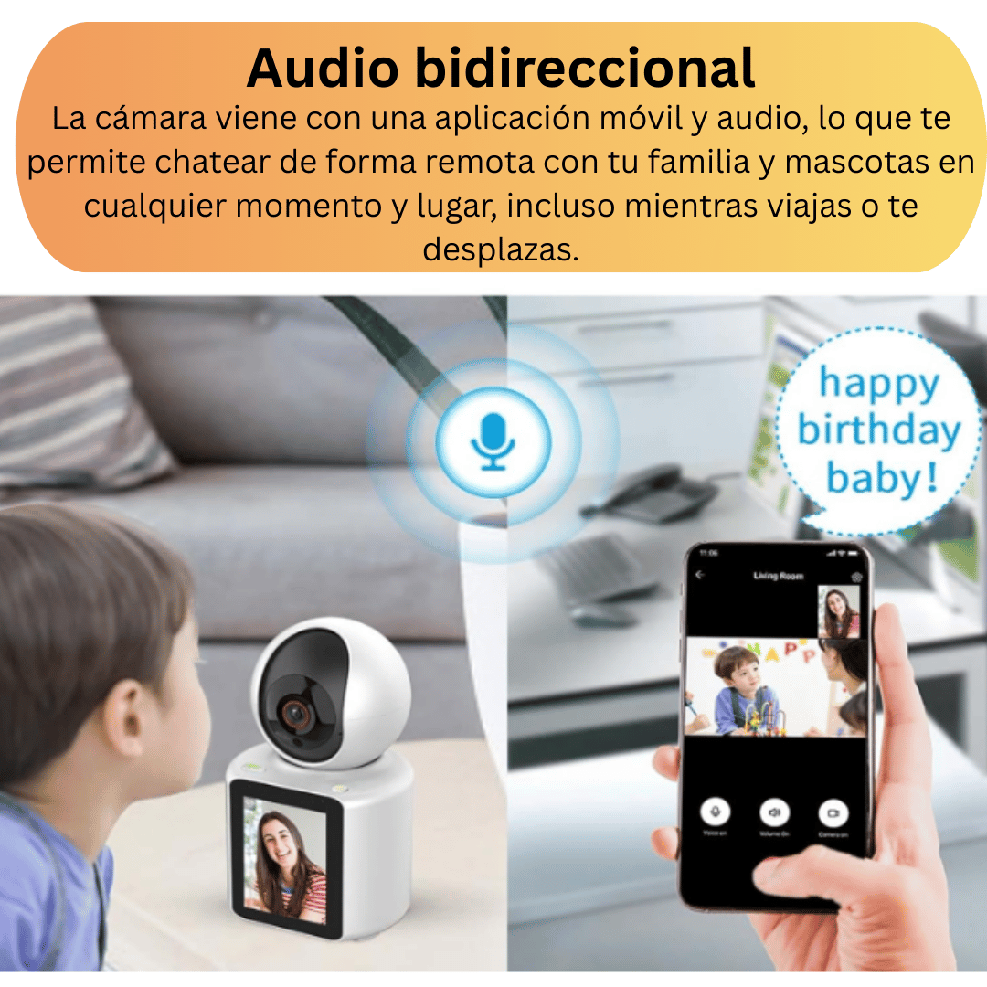 Cámara de Video Llamada Inteligente | Vigila y realiza video llamada en tiempo real