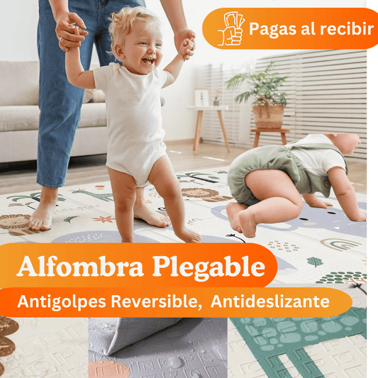 Alfombra Plegable Antigolpes Reversible – Doble Diseño, Antideslizante y Fácil de Limpiar