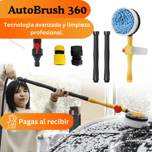 AutoBrush 360 - Cepillo giratorio automático, limpieza completa y avanzada.