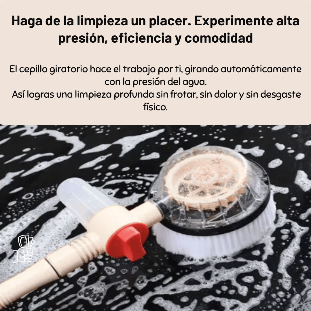 AutoBrush 360 - Cepillo giratorio automático, limpieza completa y avanzada.