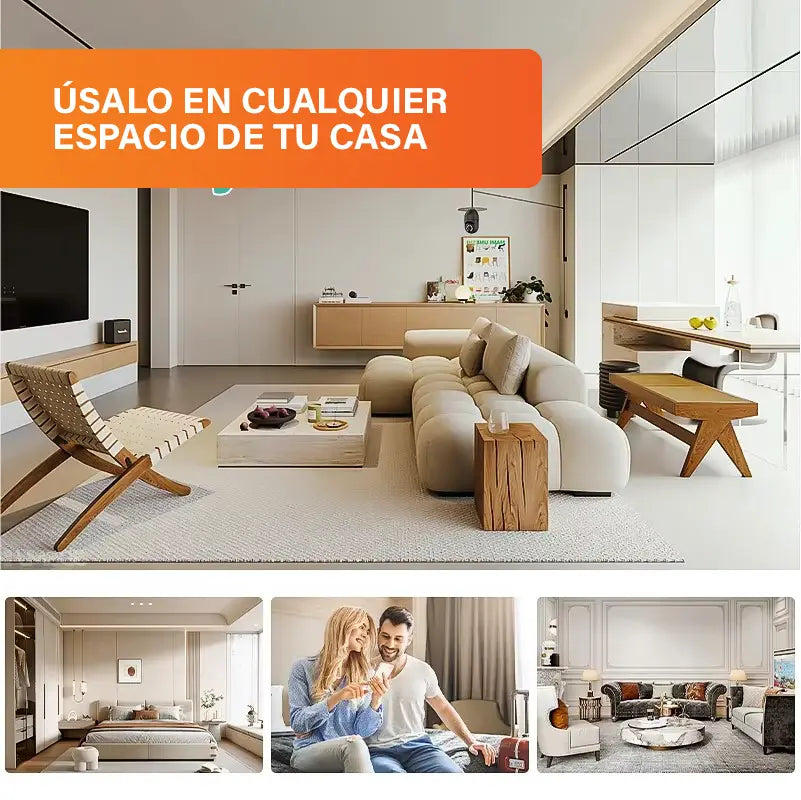 Cámara de Seguridad Inteligente WiFi AH-TSH10 - Protegé tu hogar en segundos, desde cualquier lugar