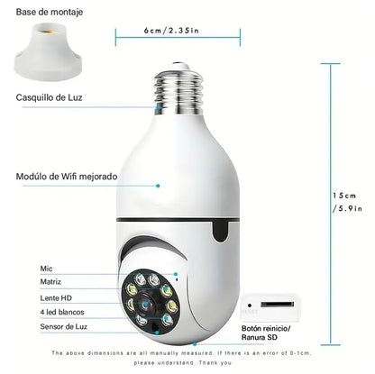 Cámara de Seguridad Inteligente WiFi AH-TSH10 - Protegé tu hogar en segundos, desde cualquier lugar