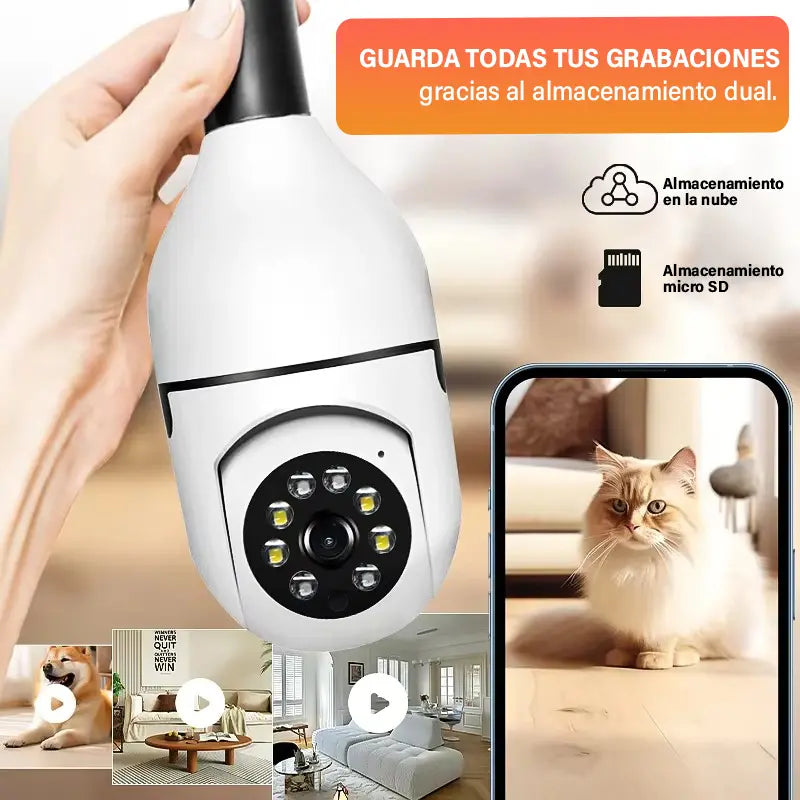 Cámara de Seguridad Inteligente WiFi AH-TSH10 - Protegé tu hogar en segundos, desde cualquier lugar