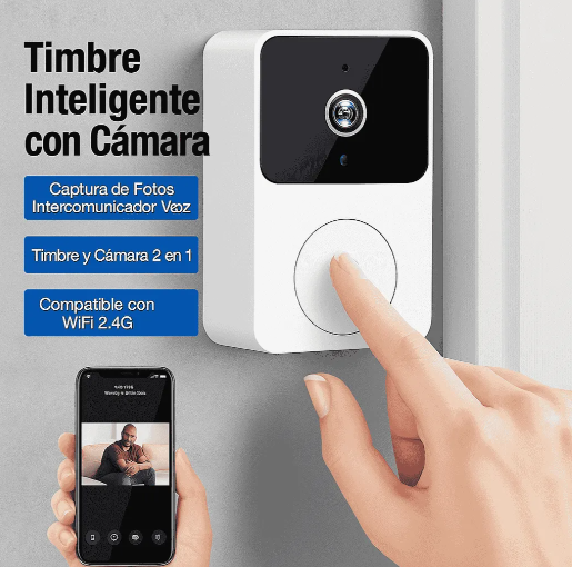🔔 Timbre Inteligente con Cámara WiFi – Seguridad en tu Celular en Tiempo Real