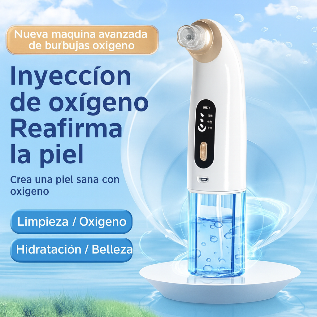 Dispositivo HIDROFACIAL de extracción de impurezas y puntos negros, para tener un piel radiante