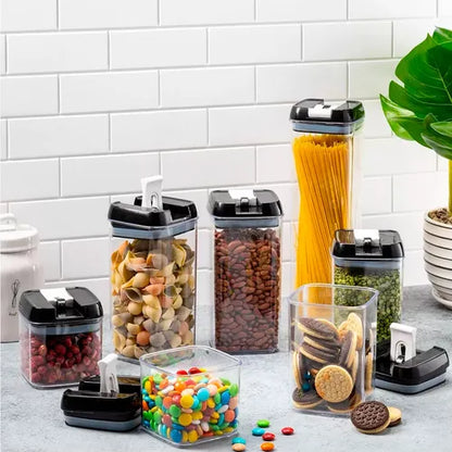 Set de 7 Contenedores Herméticos – Mantén tu comida fresca y tu cocina ordenada