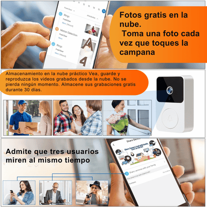 🔔 Timbre Inteligente con Cámara WiFi – Seguridad en tu Celular en Tiempo Real
