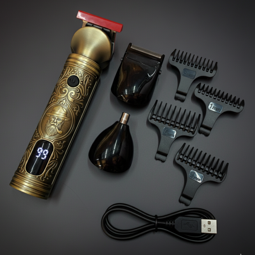 ✨ Afeitado de Barbero en Casa– Rasuradora Gevey 3 en 1