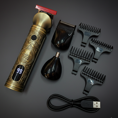 ✨ Afeitado de Barbero en Casa– Rasuradora Gevey 3 en 1