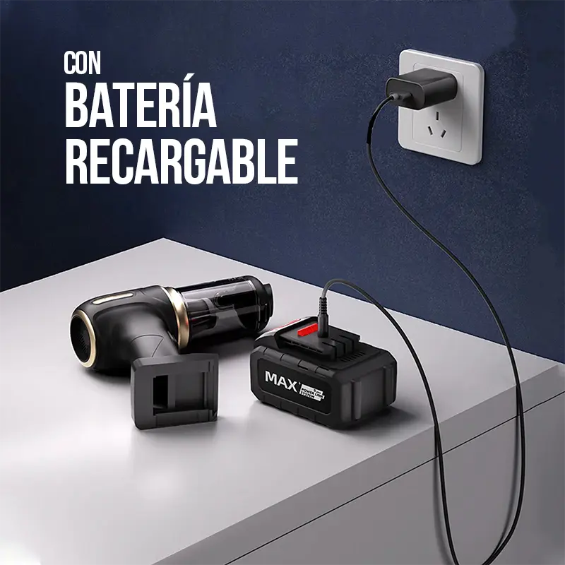 Aspiradora Portátil Recargable para eliminar polvo y pelos sin esfuerzo