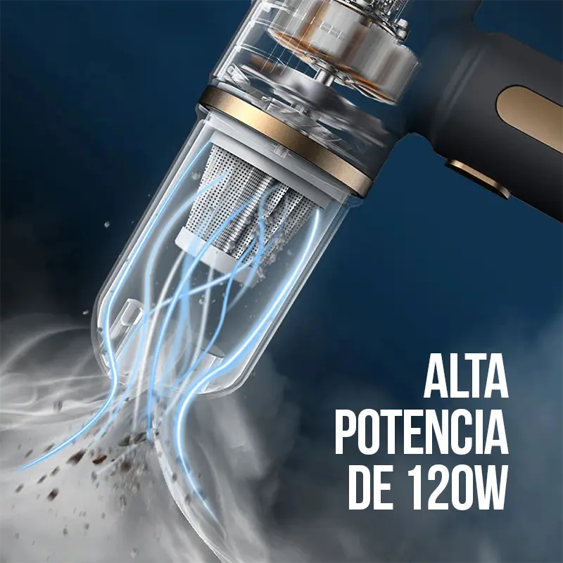 Aspiradora Portátil Recargable para eliminar polvo y pelos sin esfuerzo