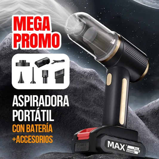 Aspiradora Portátil Recargable para eliminar polvo y pelos sin esfuerzo