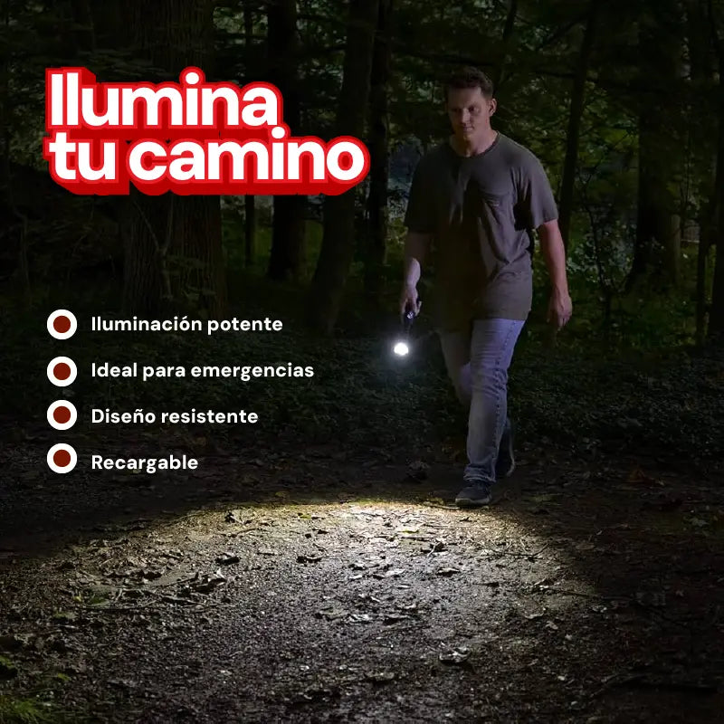 Linterna Táctica XML de Alta Potencia – Recargable, Resistente y Multiuso 🔦