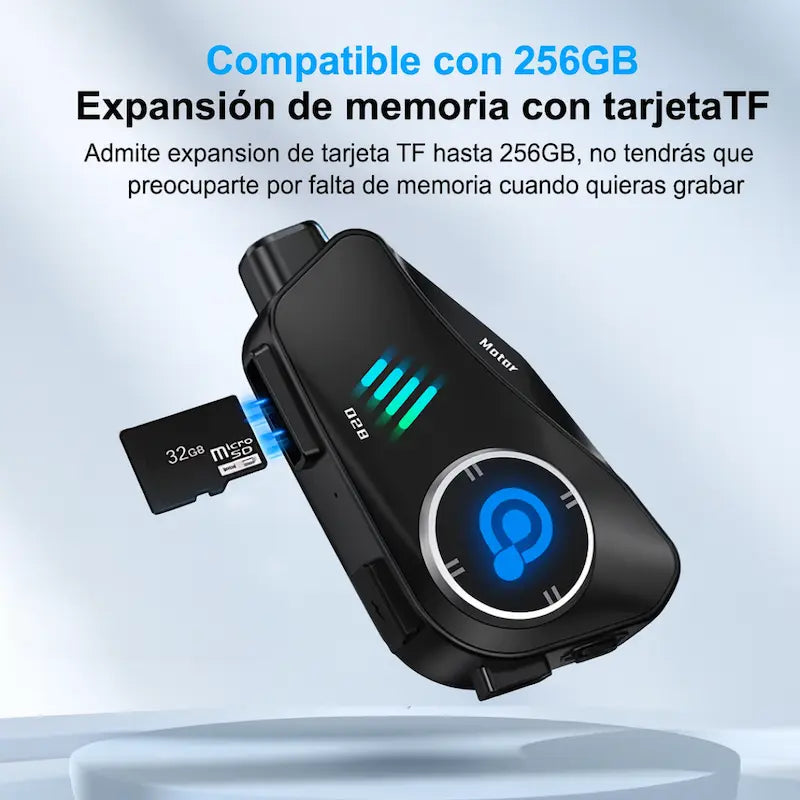 Cámara para Casco de Motocicleta con Micrófono