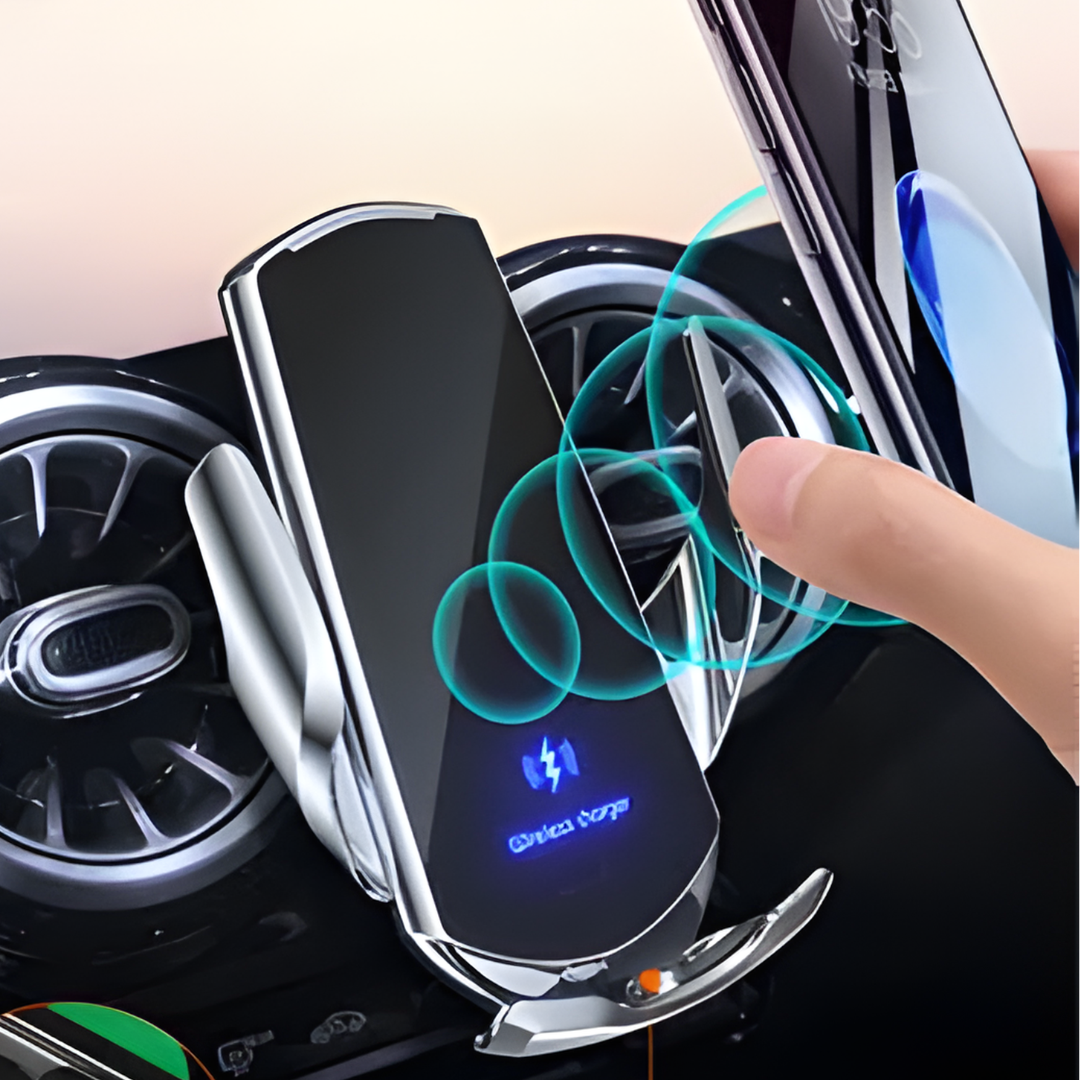 Cargador inalámbrico para celular con soporte magnetico