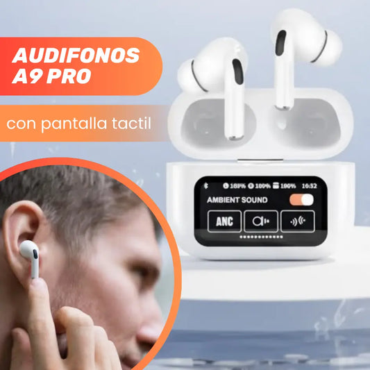 Audífonos a9 pro con pantalla táctil