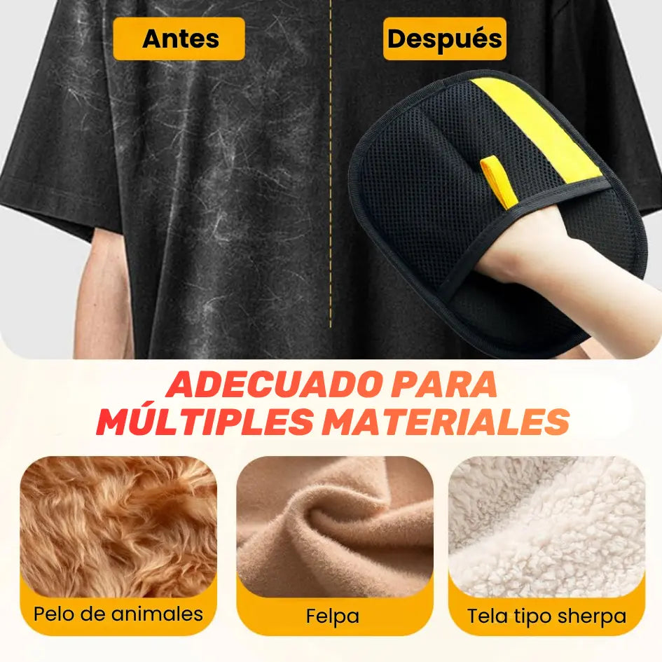 Guante quita pelos de mascotas