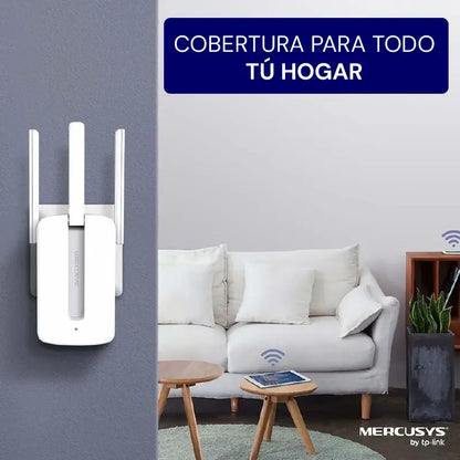 Repetidor Wi-Fi Mercusys MW300RE – Señal estable y cobertura extendida en toda tu casa🛜