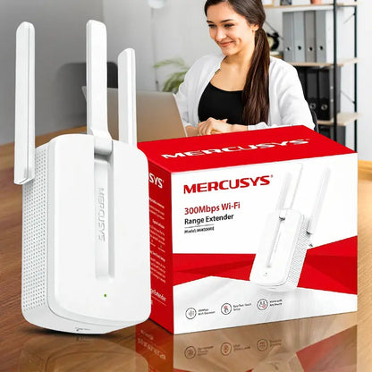 Repetidor Wi-Fi Mercusys MW300RE – Señal estable y cobertura extendida en toda tu casa🛜