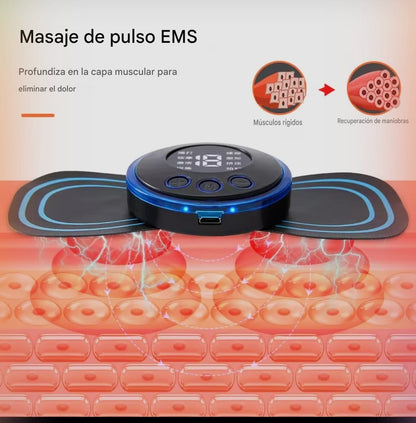 Mini masajeador eléctroestimulador EMS | Estimulador muscular para alivio del dolor