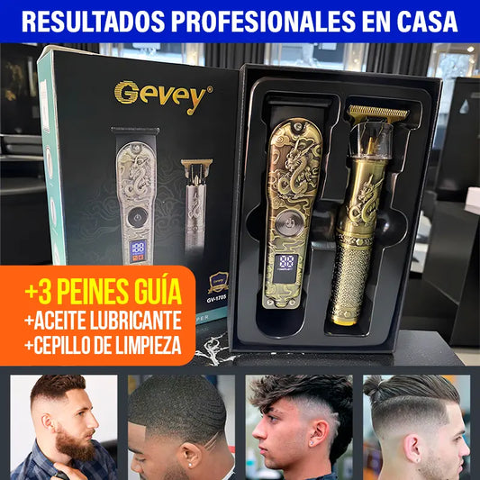 ✂️ Rasuradora Profesional Gevey GV-1705: cortes precisos con potencia de barbería en casa