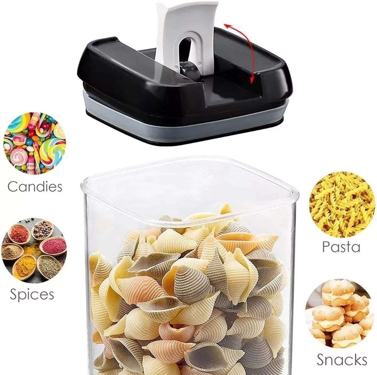 Set de 7 Contenedores Herméticos – Mantén tu comida fresca y tu cocina ordenada